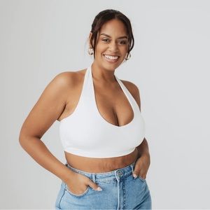 Klassy Network Halter Brami (Ultra Crop) - White Size Small